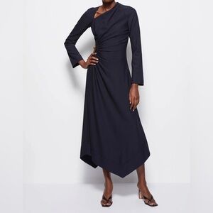 NWT Jonathan Simkhai Christie Draped Cutout Dress